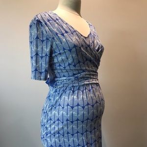 Seraphine Wrap Print Maternity Dress